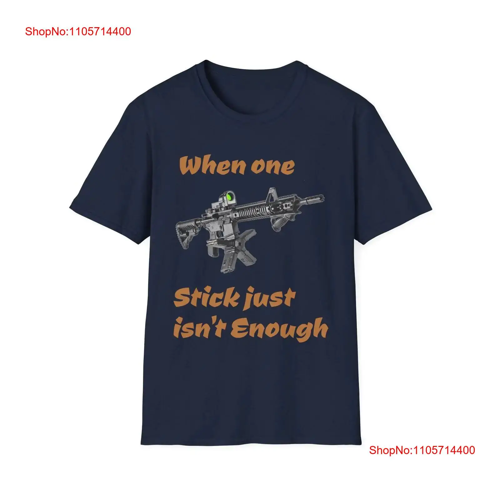 Mens Fashion Magazines - T-Shirt mit Gewehr- und Magazin-Motiv im