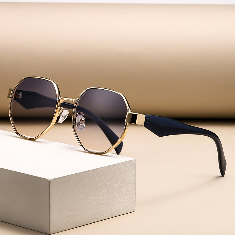 Men'S Fashion Round Glasses - Retro-Sonnenbrille mit rundem Rahmen, große Sonnenbrille,