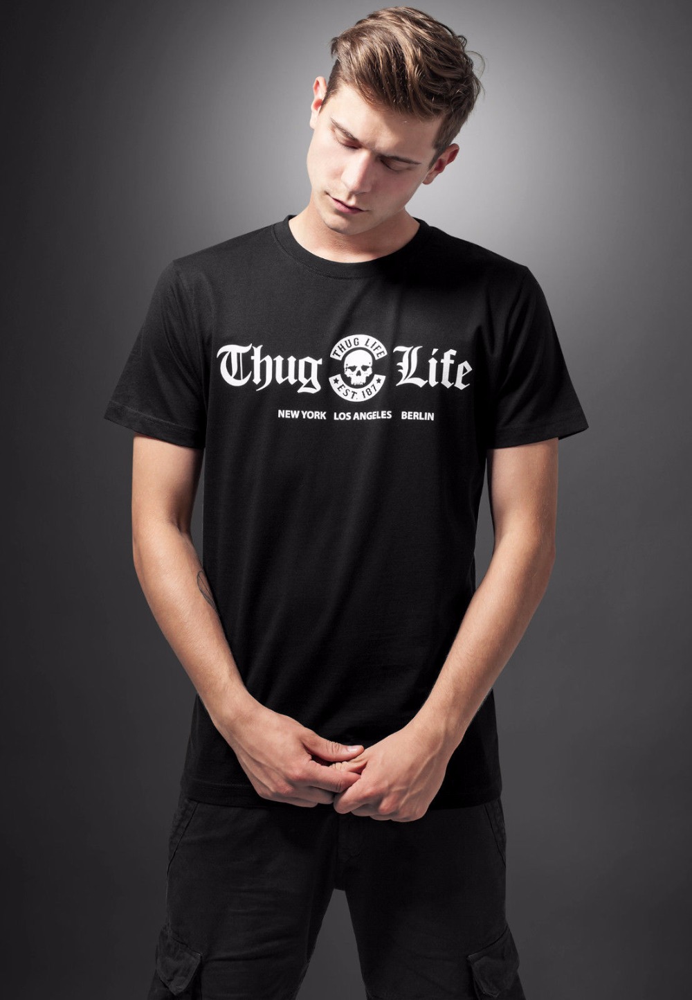 Men'S Fashion New York - 2019 Mode 100 % Baumwolle Kurzarm