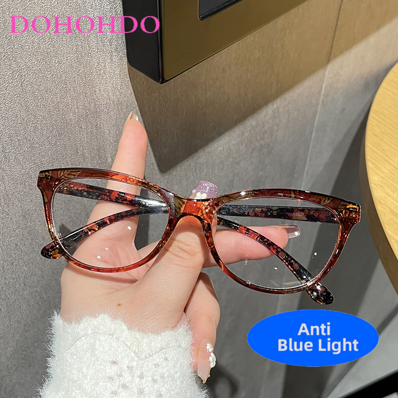 Mens Fashion Reading Glasses - Klassische Vintage Katzenaugen-Brille mit Blaulichtfilter für