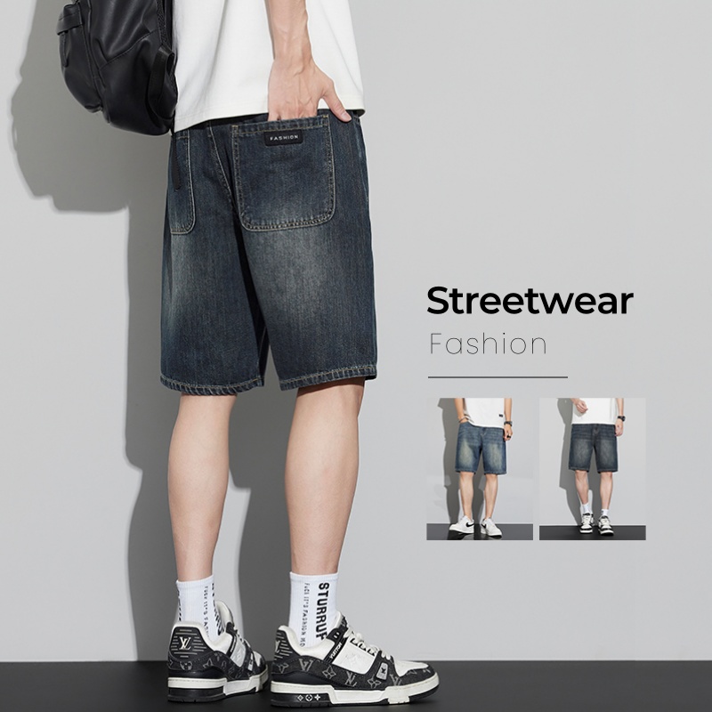 Men Fashion Jeans - Männer Vintage Denim Shorts Sommer Dünne