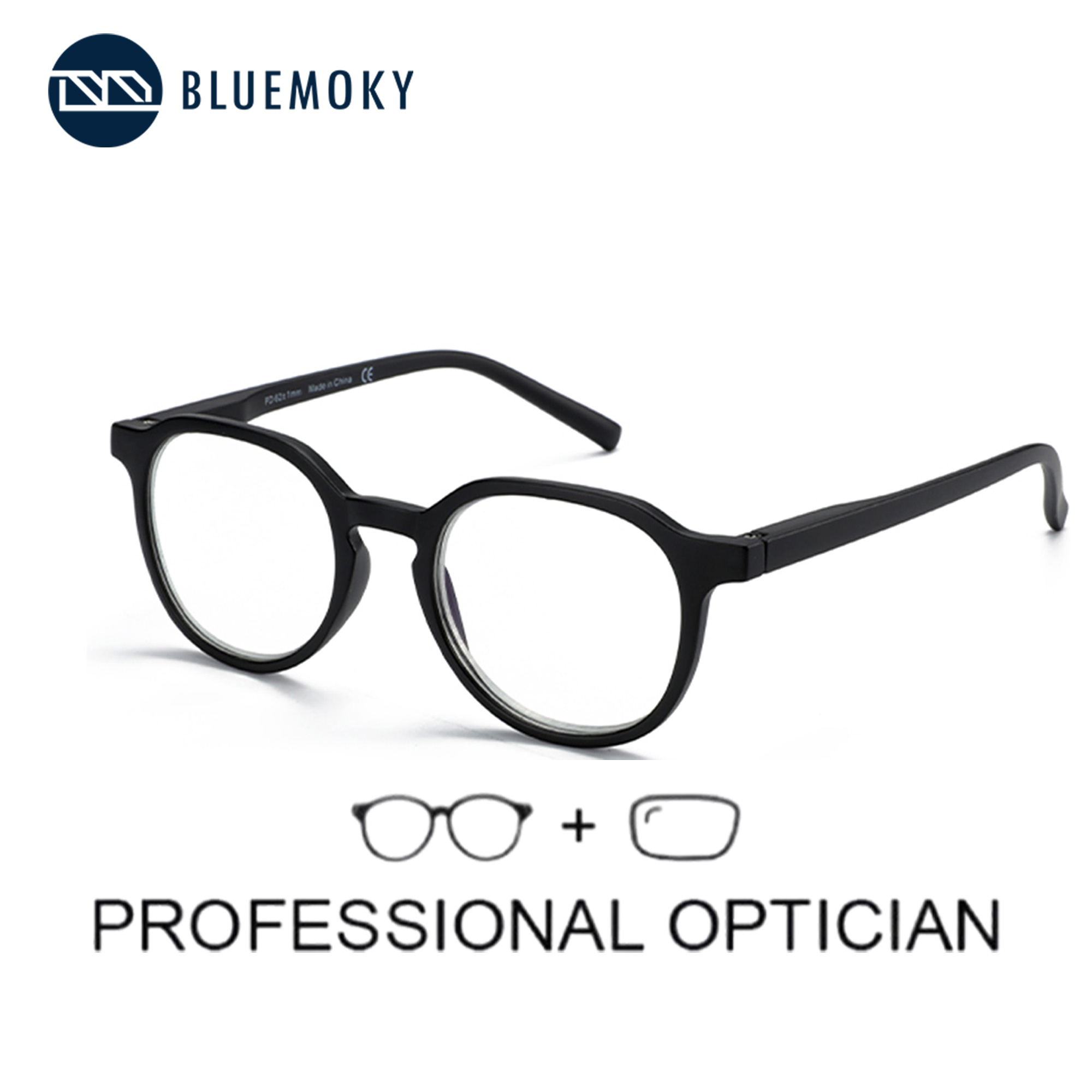 Mens Fashion Reading Glasses - BLUEMOKY Retro Runde Brillen Männer Frauen