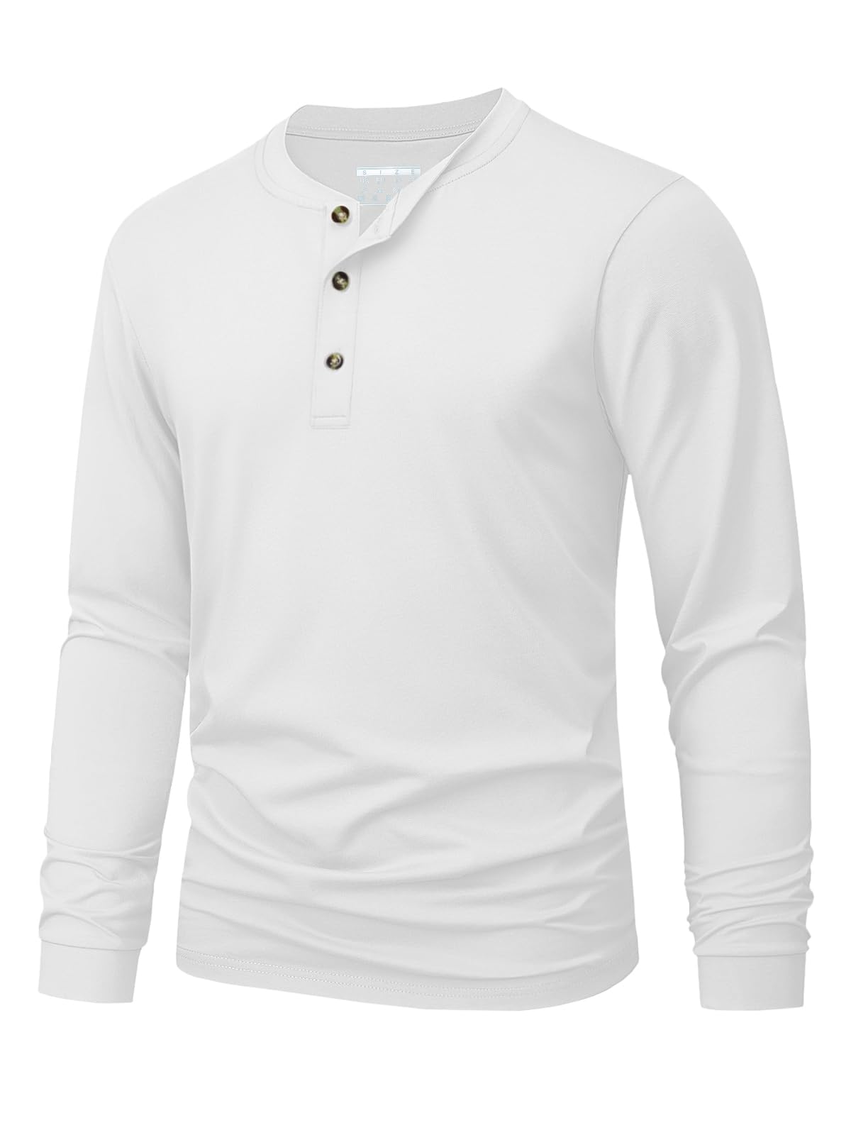 Men'S Fashion Color - Herren-Henley-T-Shirt, schlicht, einfarbig, bedruckt, langärmelig, modisch,