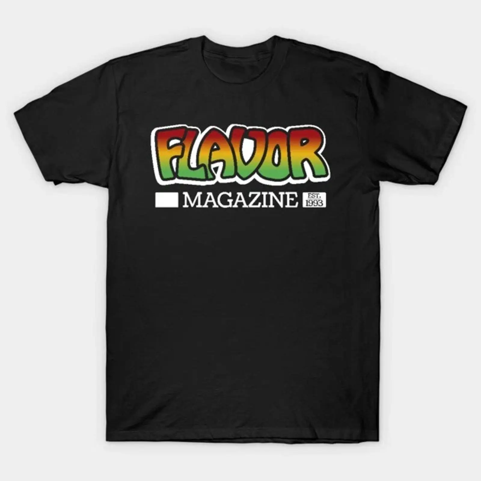 Mens Fashion Magazines - Flavor Magazine T-Shirt Vintage-Waschung Unisex Leicht