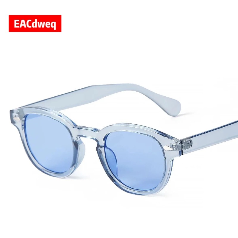 Modische Transparente Blaue Ru – Men'S Fashion Round Glasses Bewertung und Preis