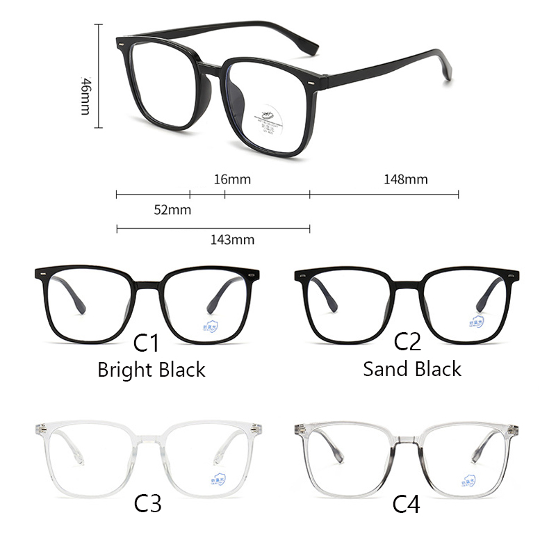 Einfacher quadratischer Kunsts – Mens Fashion Reading Glasses Bewertung und Preis