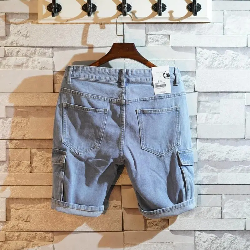 Lose gerade kurze Jeanshose fü – Men Fashion Jeans Bewertung und Preis