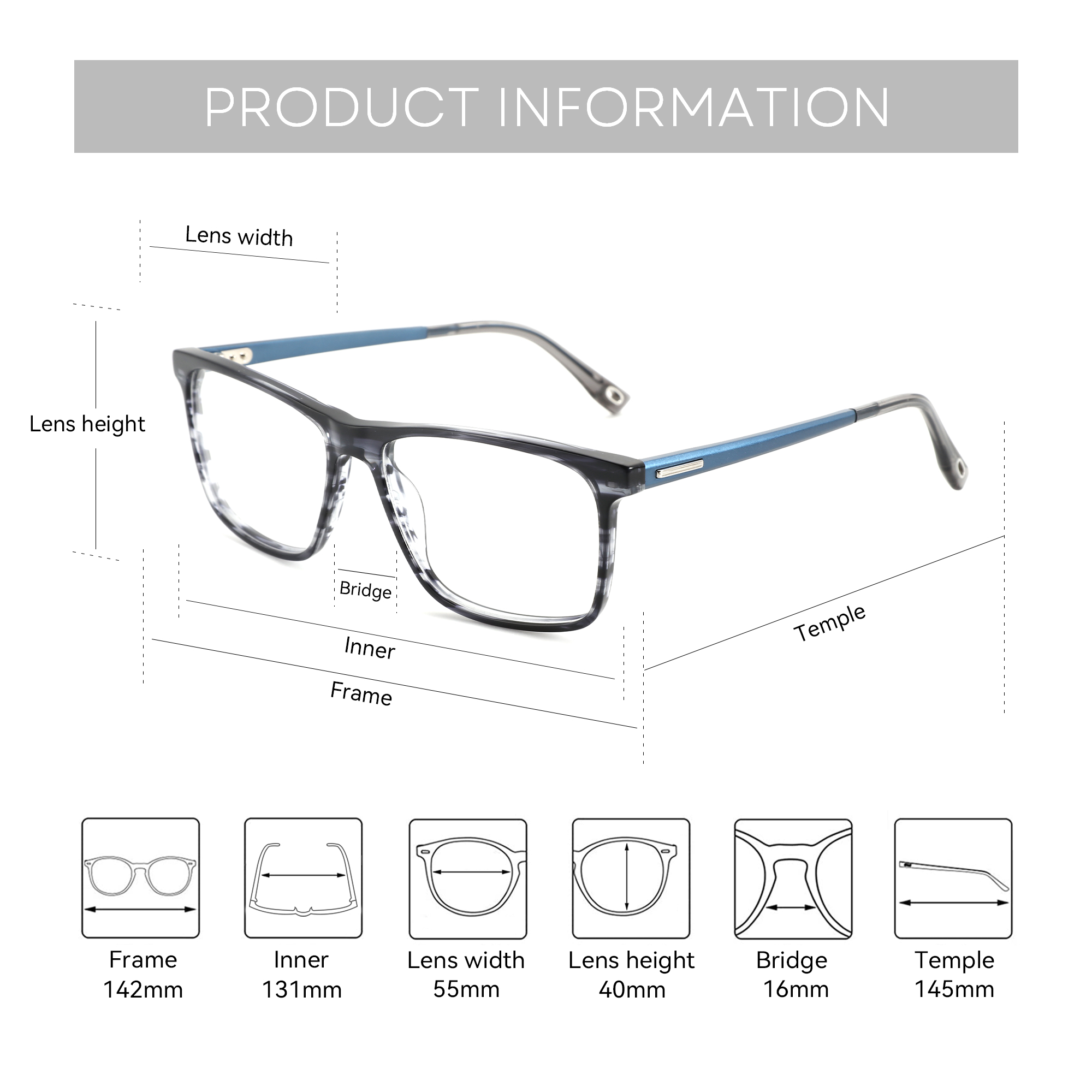 ZENOTTIC Quadratische Brillen  – Mens Fashion Reading Glasses Bewertung und Preis