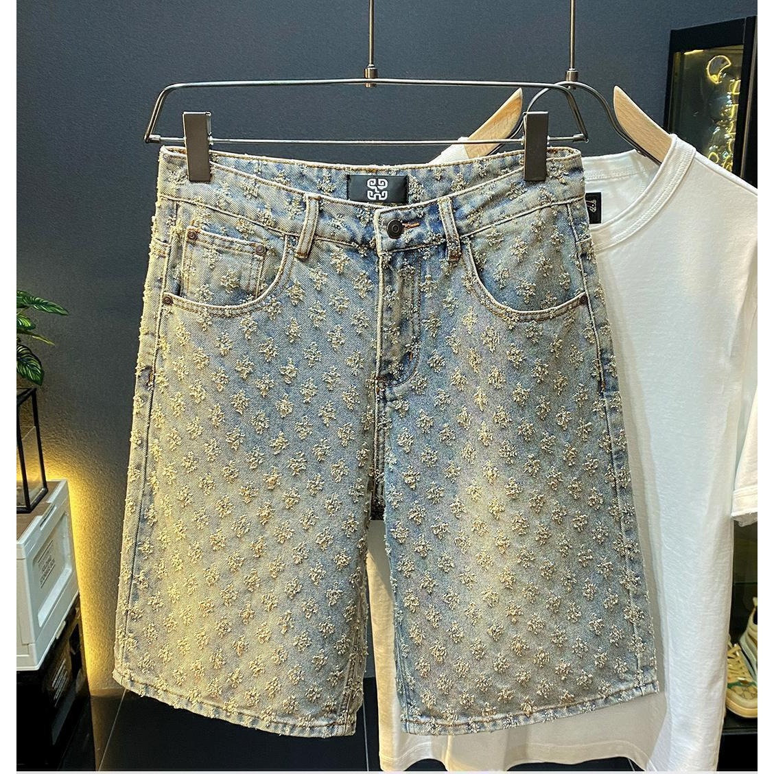 Sommer High-Street Denim-Short – Men Fashion Jeans Bewertung und Preis