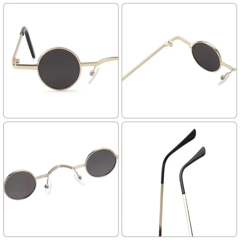 Kleine, runde Rock-Punk-Sonnen – Men'S Fashion Round Glasses Bewertung und Preis