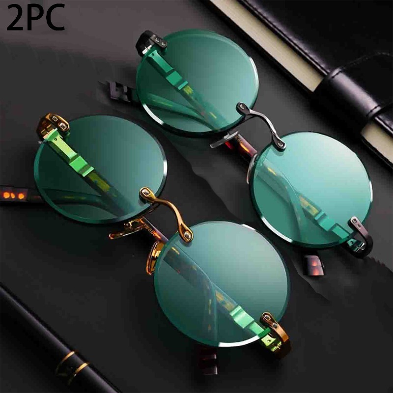 Modische Klassische Randlose S – Men'S Fashion Round Glasses Bewertung und Preis