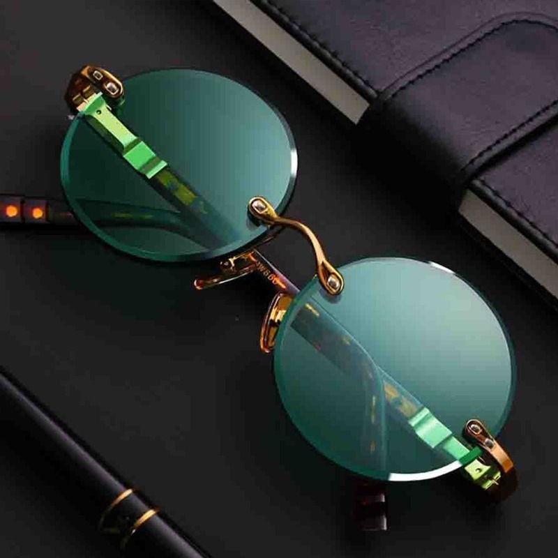 Modische Klassische Randlose S – Men'S Fashion Round Glasses Bewertung und Preis