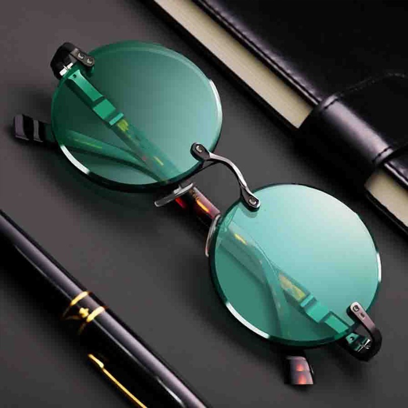 Modische Klassische Randlose S – Men'S Fashion Round Glasses Bewertung und Preis