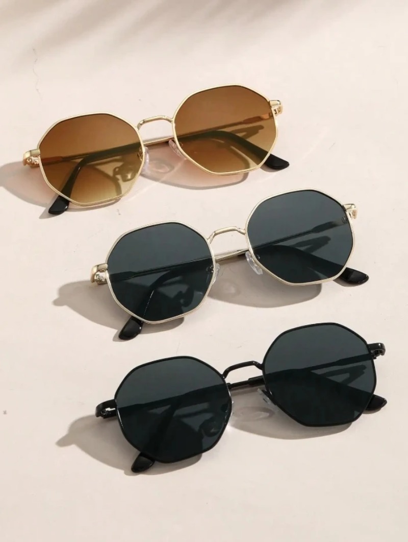 1/3 Stück Metall-Sonnenbrille  – Men'S Fashion Round Glasses Bewertung und Preis