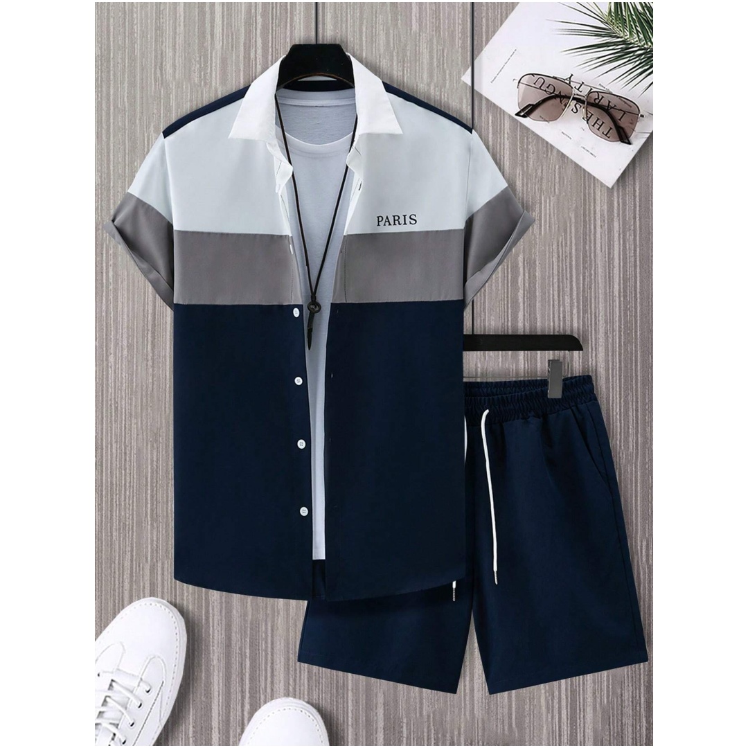 Herrenmode-Anzug, blau-weiß pa – Men'S Fashion Color Bewertung und Preis