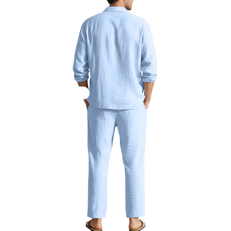 Frühling Sommer Leinen Freizei – Men'S Fashion Color Bewertung und Preis